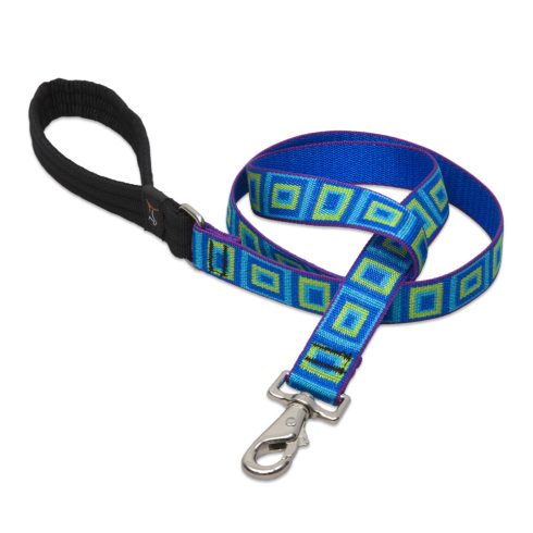 Lupine Original Designs Sea Glass Padded Handle Leash 2,5 cm width 122 cm - For medium and larger dogs