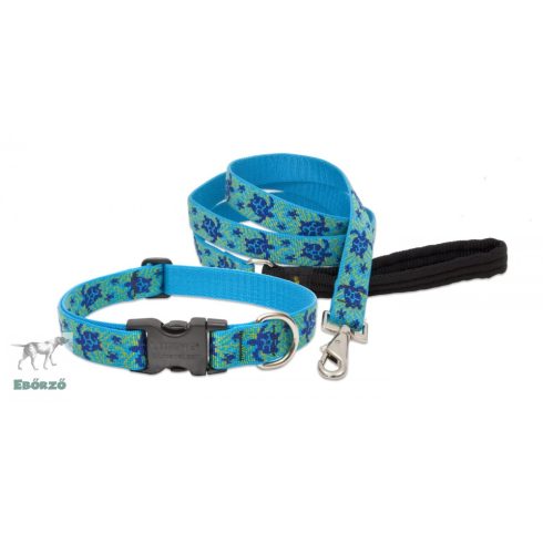 Lupine Original Designs Turtle Reef Padded Handle Leash 2,5 cm width 183 cm - For medium and larger dogs