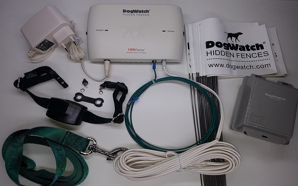 DOGWATCH® láthatatlan kerítés, kutyakerítés, közepes- és nagykutyáknak Silver "M-L" csomag T1200/R9